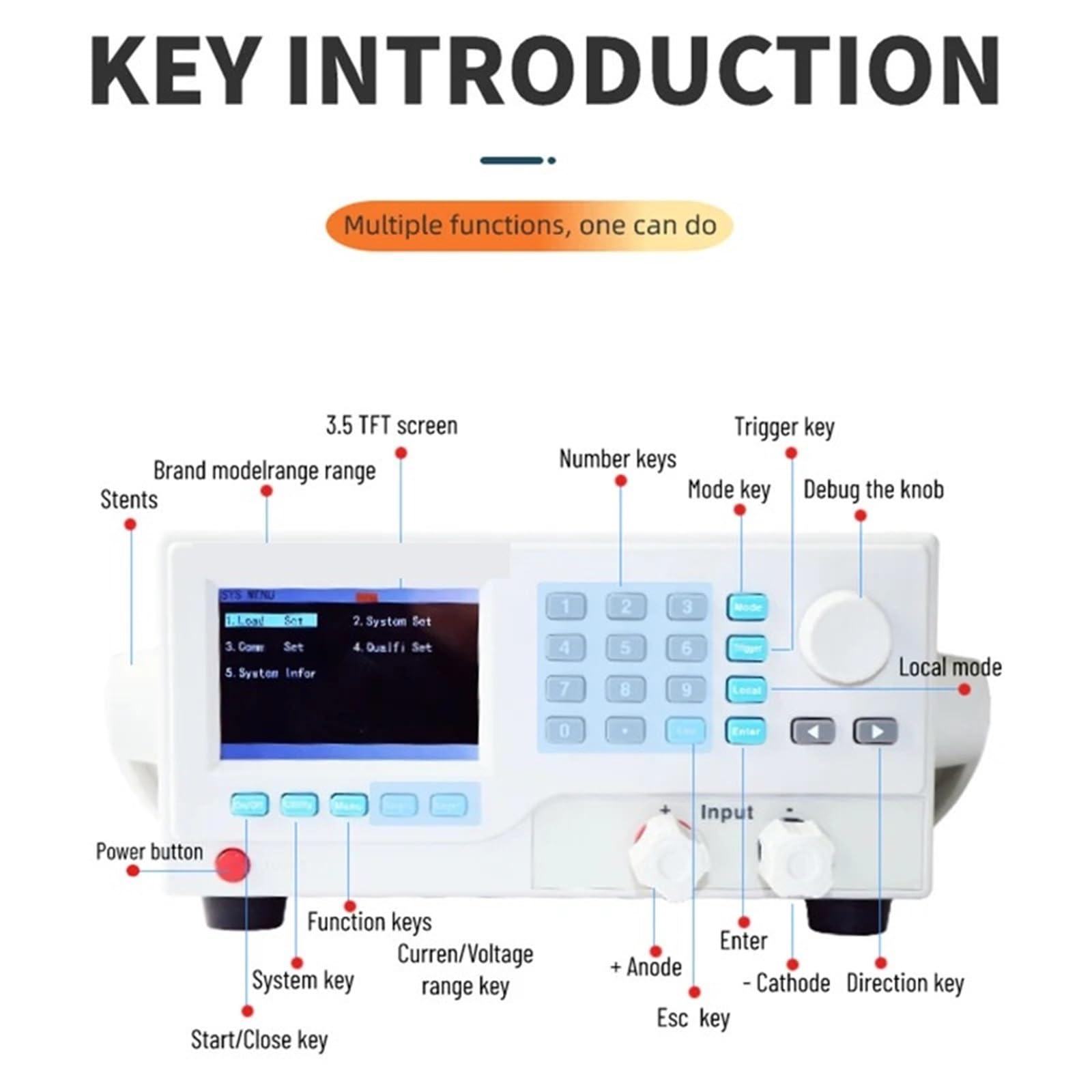 Testeur de capacité de batterie programmable ET5301, écran LCD, simple/double canal, 150 V, 60 A, 400 W, USB, RS-232, 485 Fréquence précise(ET5302)