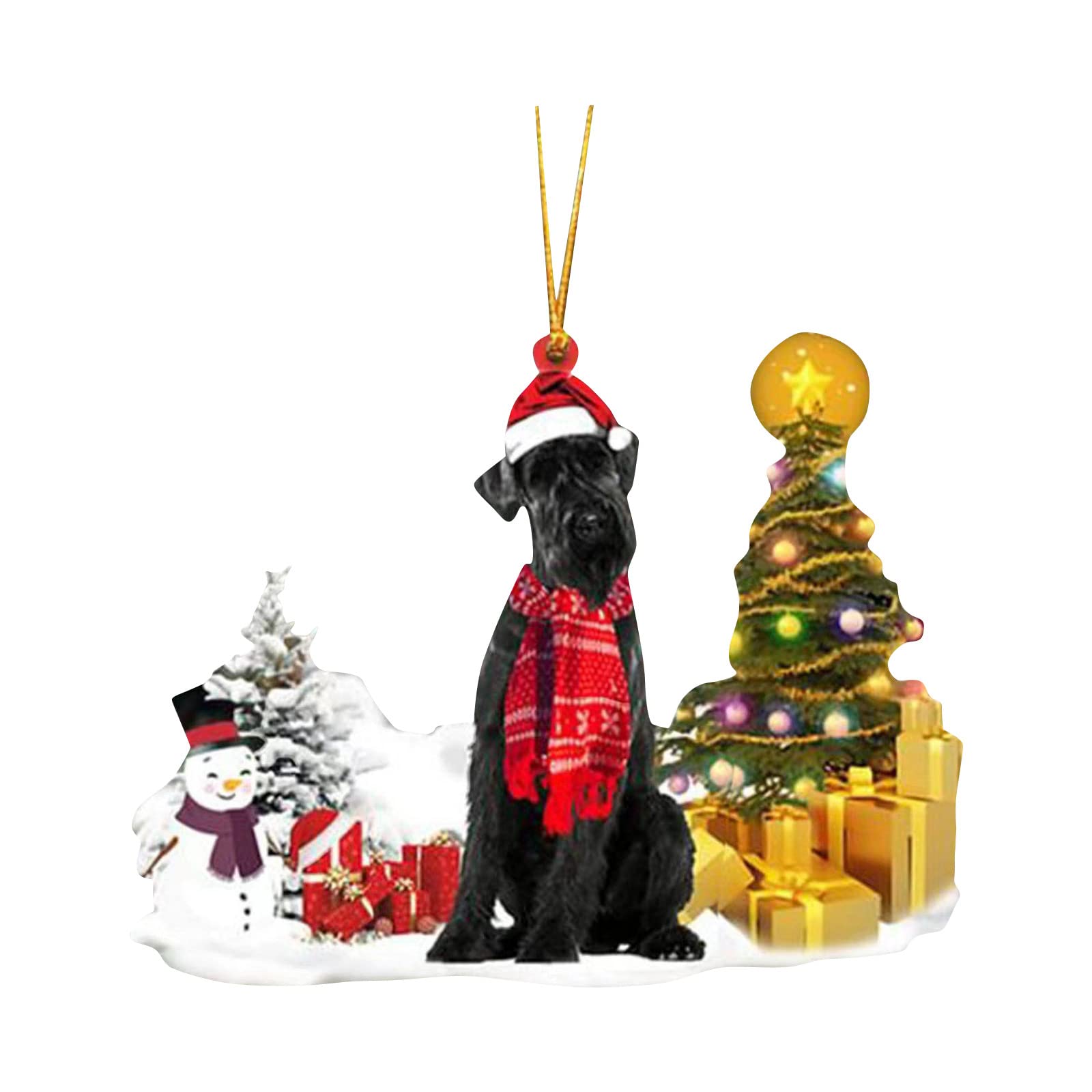 Amazon.co.jp: Muised Christmas and Dog アクリル素材 かわいい