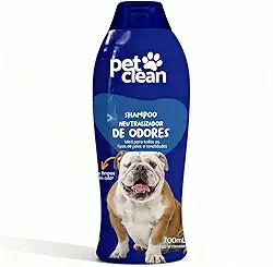Pet Clean Shampoo Neutralizador de Odores, 700ml, Limpeza Profunda para Cães e Gatos, Fórmula 2 em 1, Redução de Oleosidade, Pelagem Macia e Brilhante