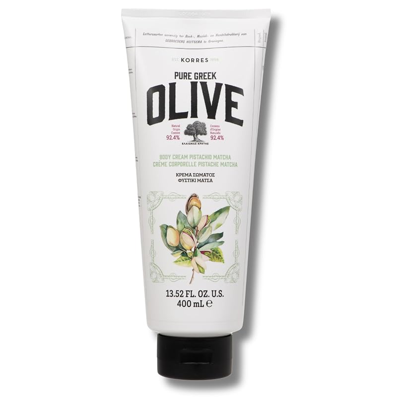Creme corporal KORRES Pure Greek Olive Pistachio Matcha, 400 mL