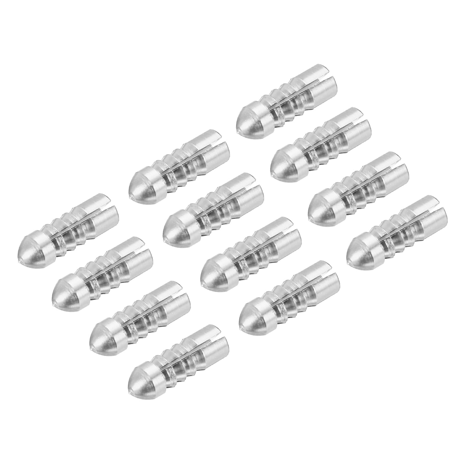 PATIKIL Dart Flight Protectors, 12 Pack Aluminum Alloy Dart Wing Savers Fixed 90 Degrees Wing Corrector for Steel & Plastic Flights, Silver