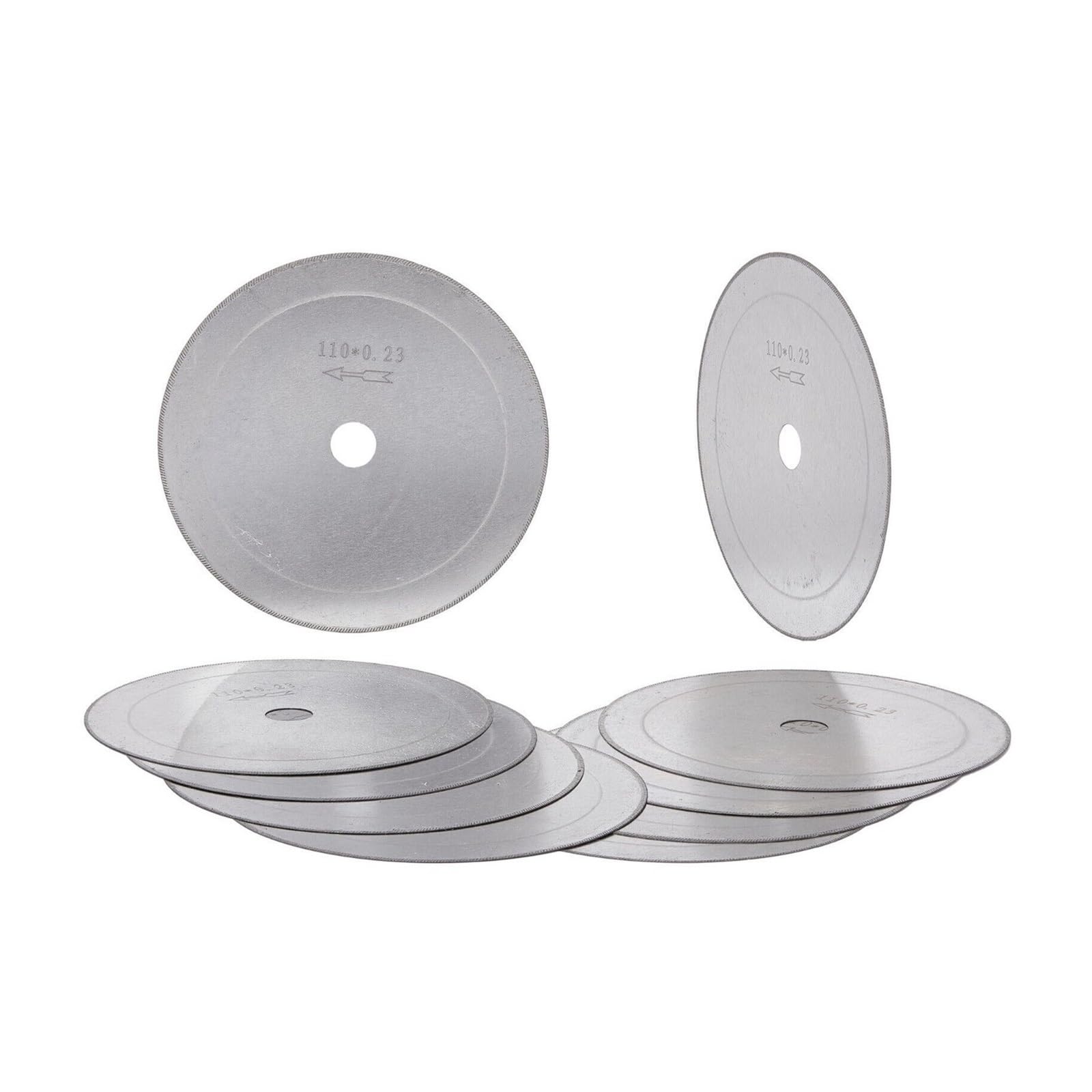 10 pezzi 110 mm 4,5 pollici in lapidario sega diamantata for bordi sottili lame for finiture strumenti for pergolato in pietra 16 mm
