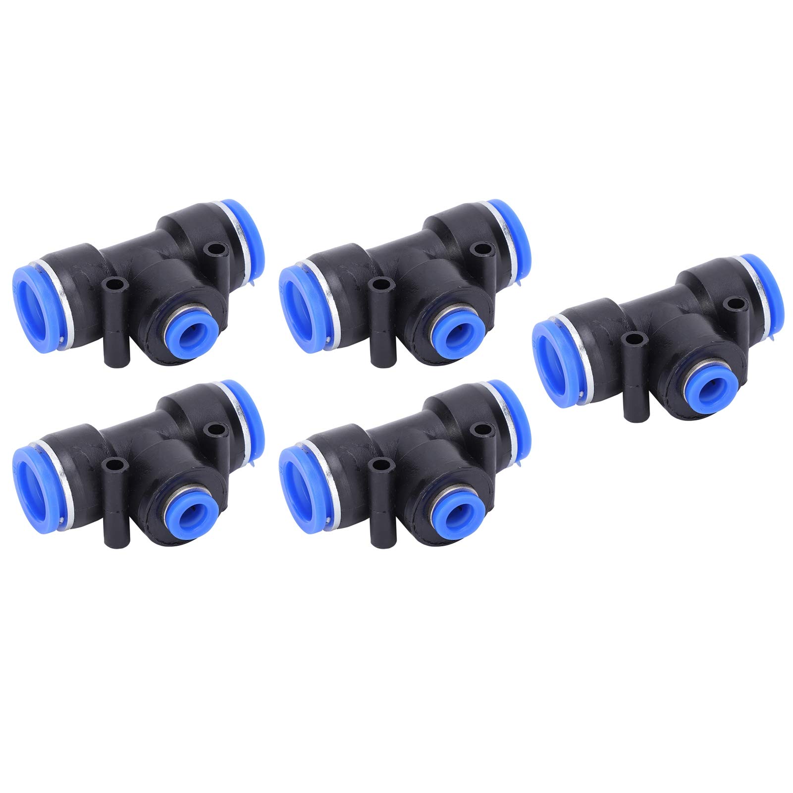Raccordi a T pneumatici, connettori per tubi flessibili in PU PEG16-8-16 da 25 pezzi