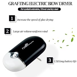 267 PCS Eyelash Extension Supplies Lash Extension Kit USB Air Conditioning Blower,Silicone Pad,Under Eye Gel Pads,Mini Makeup Mirror,Tapes,Tweezers,Glue Rings,Eyelash Brushes,Micro Brush Applicators