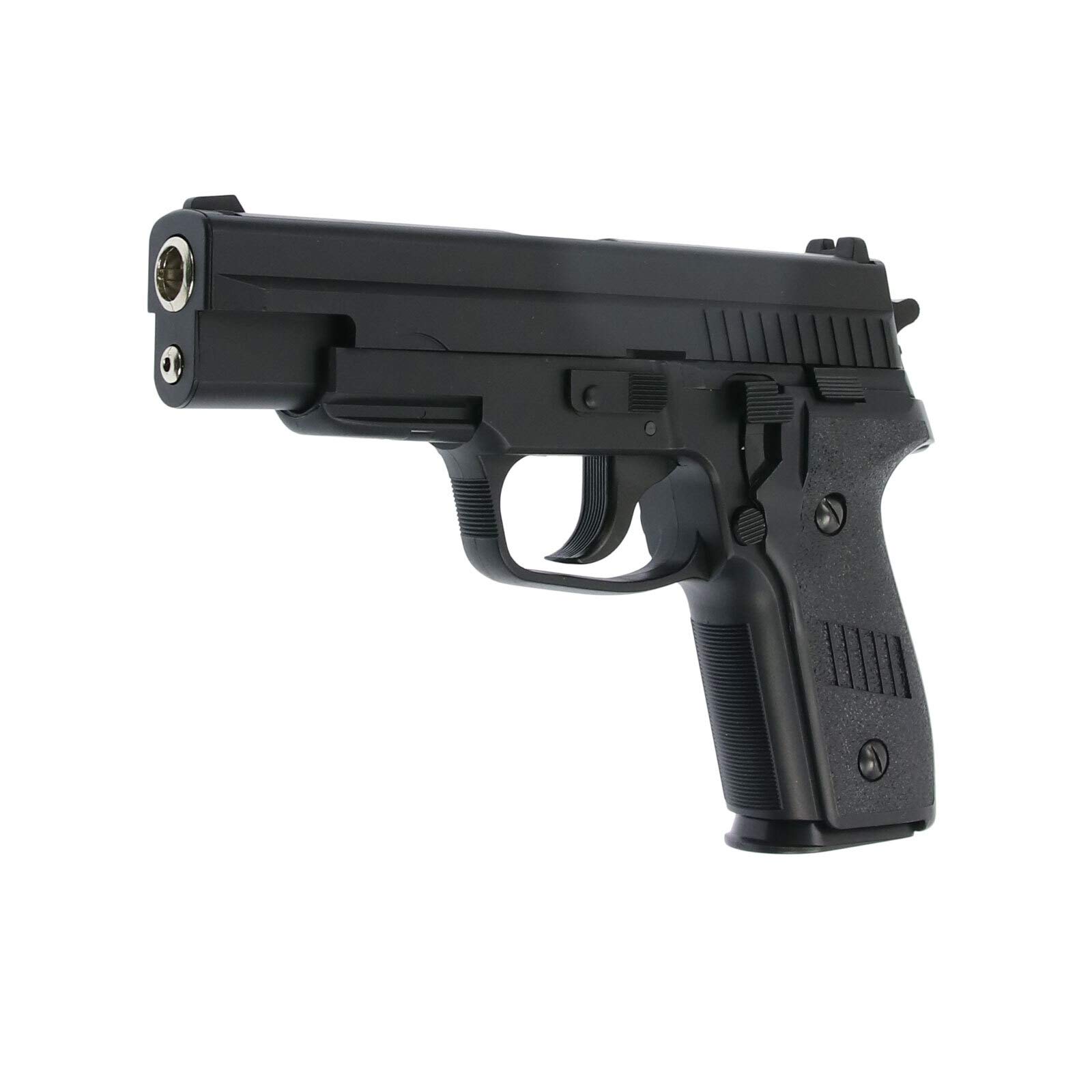 HFC Pistola Tipo Sig Sauer P229 - Negra- Pistola Muelle Pesada Calibre 6 mm - Energía 0.29 Julios - Velocidad de Disparo 70m/s - 230 FPS. Ref: 116N
