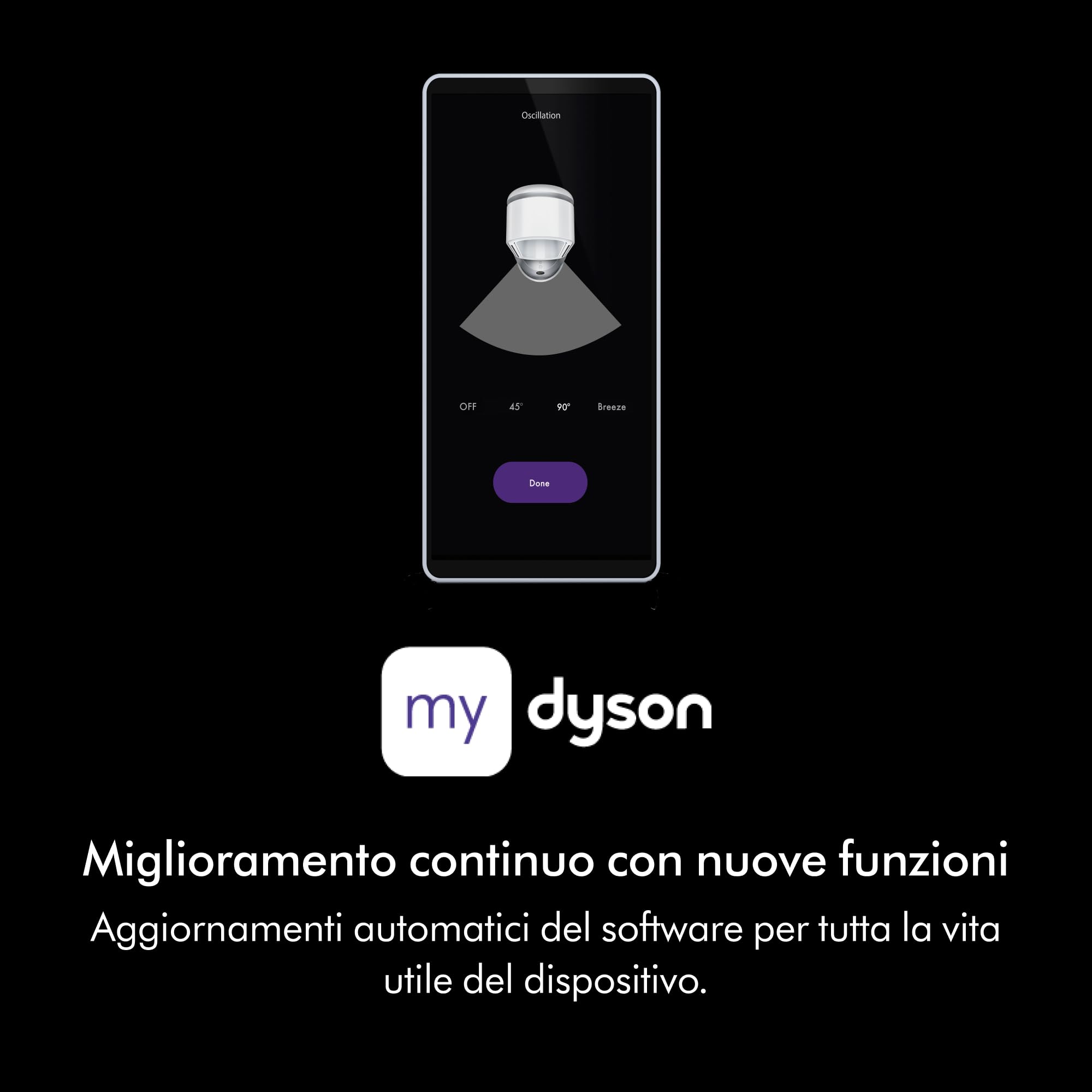 Dyson Purifier Cool™ PC1 Ventilatore a Torre con Purificatore d’Aria – Raffrescamento Potente e Purificazione dell’Aria in Tutto l’Ambiente, Controllo tramite App e Telecomando, Oscillazione a 350°