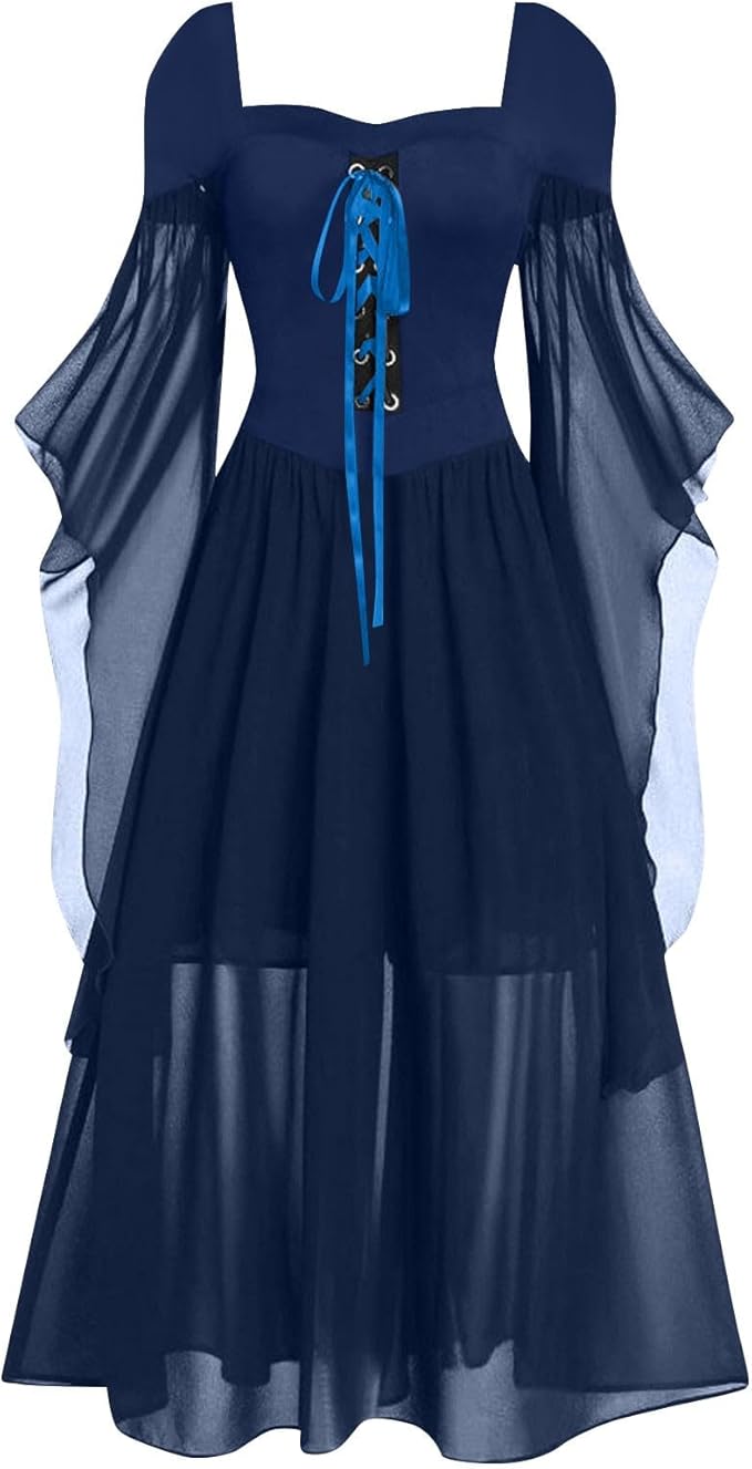 OIOLOYJM Witch Costume Women Sexy Plus Size Renaissance Vampire Gothic Halloween Costumes Woman 2025 Clothes Dresses