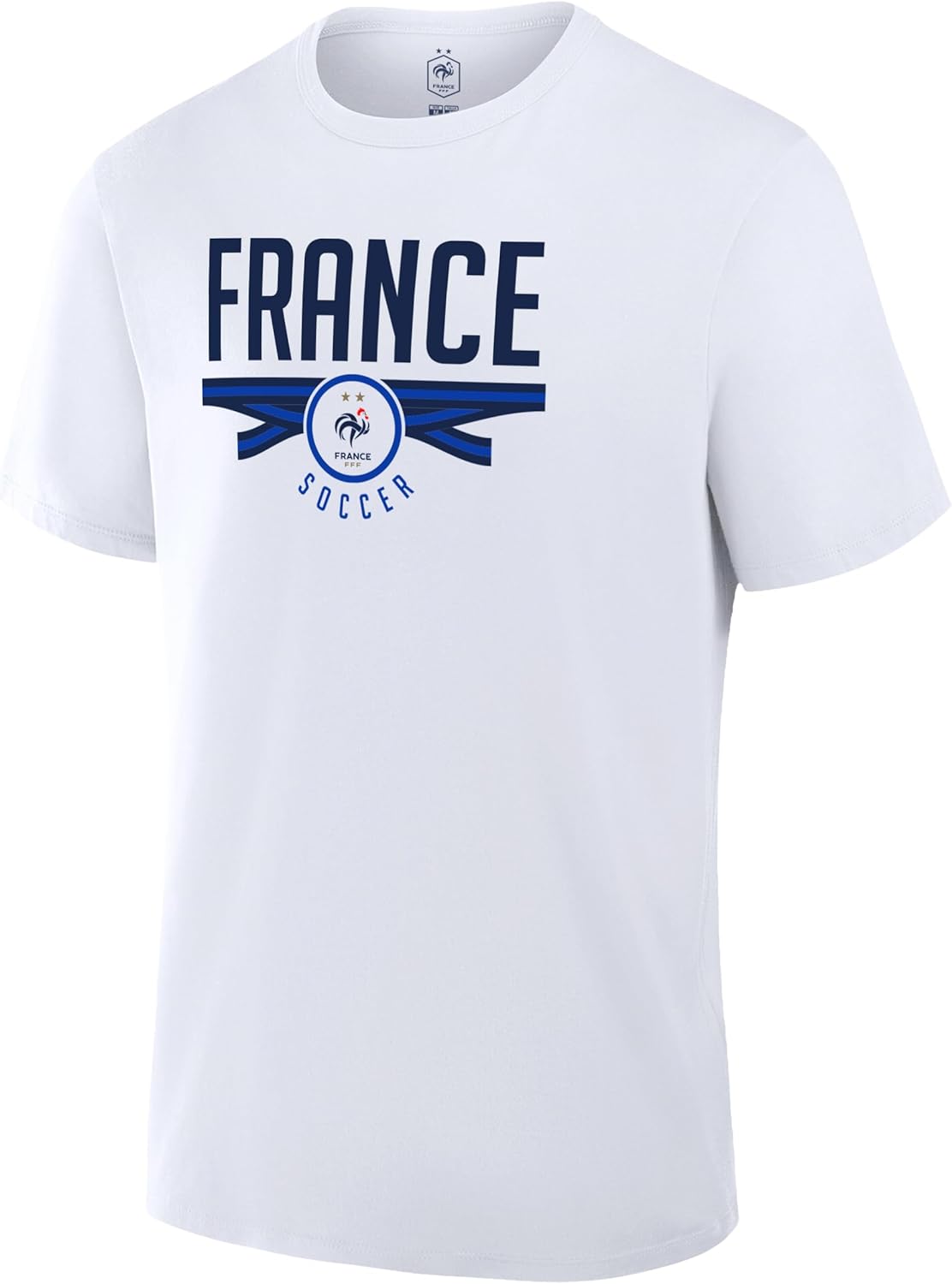 Icon Sports Officially Licensed France Football Federation Soccer Cotton T-Shirt - Unisex Adult - Image 4