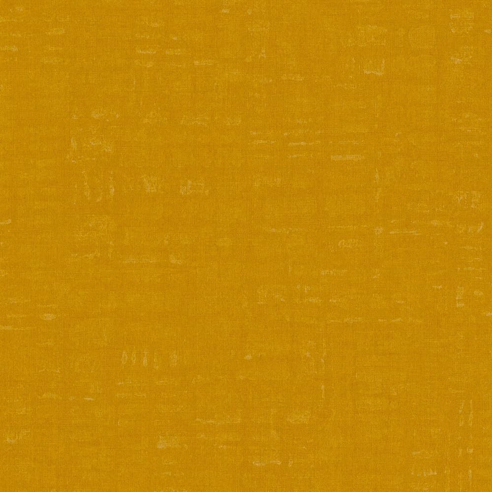 Papier peint intissé jaune pour masquer les défauts des murs sombres