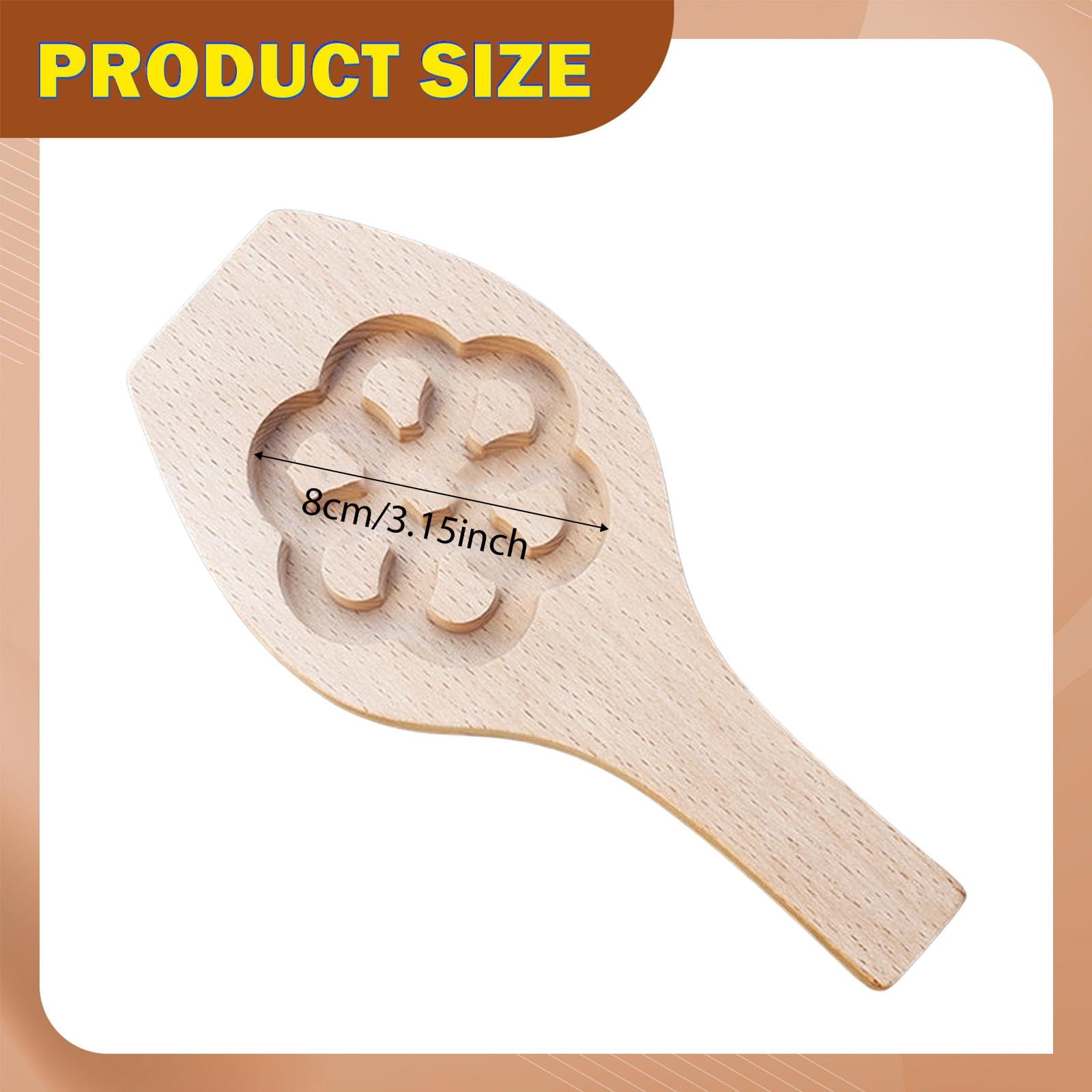 KESOTO 2x Modellini di Pasticceria in Legno, Strumento per Snack, Regalo per Ristoranti, Gadget Da, Accessori per La Preparazione di Ciambelle, 4 pezzi