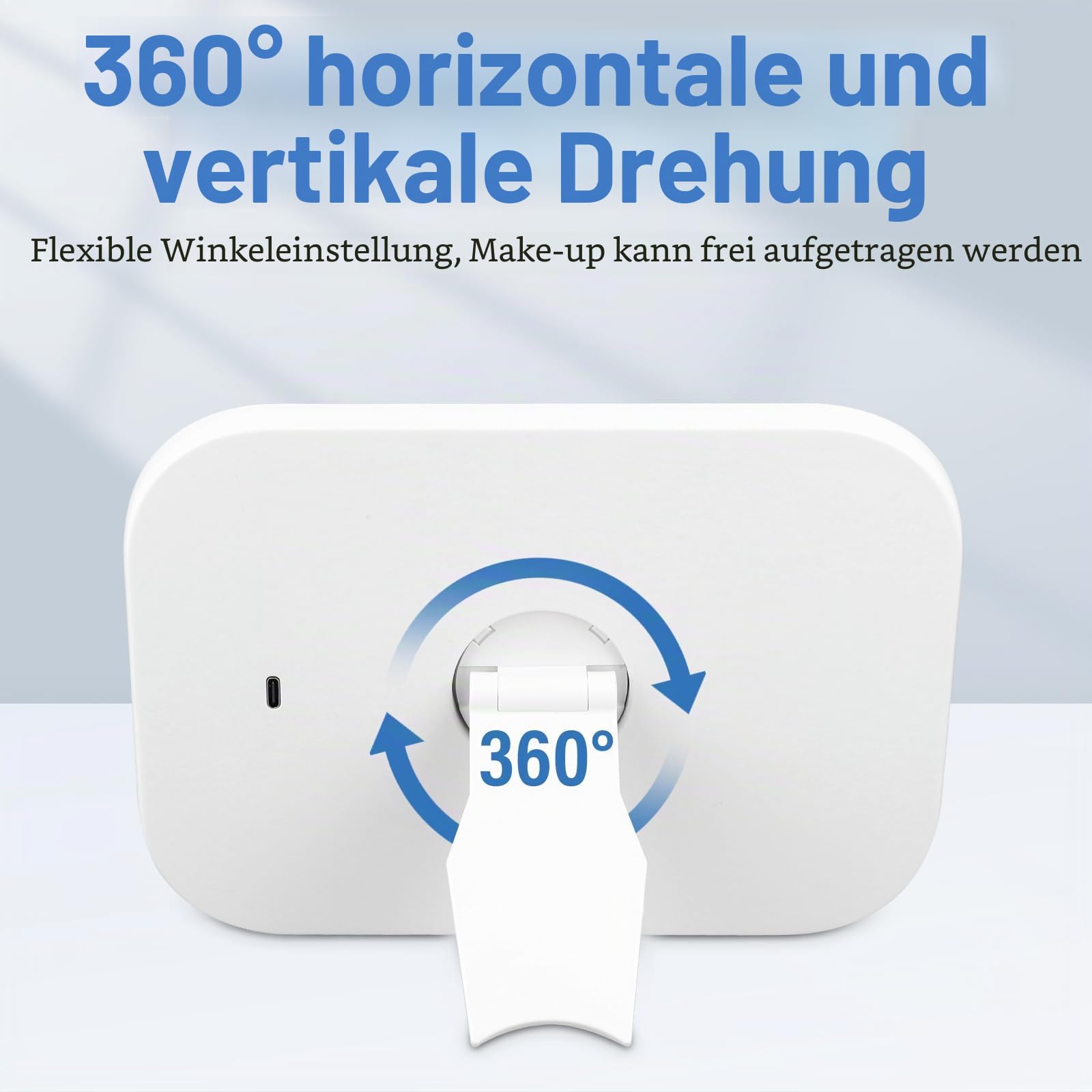 NIKYJM Tageslichtlampe 10000 Lux, Lichttherapielampe mit 3 Farbtemperaturen, 10 Helligkeitsstufen und 6 Timer, UV-freie LED Lichttherapielampe Tageslicht, Touch-Control Sonnenlicht Lampe