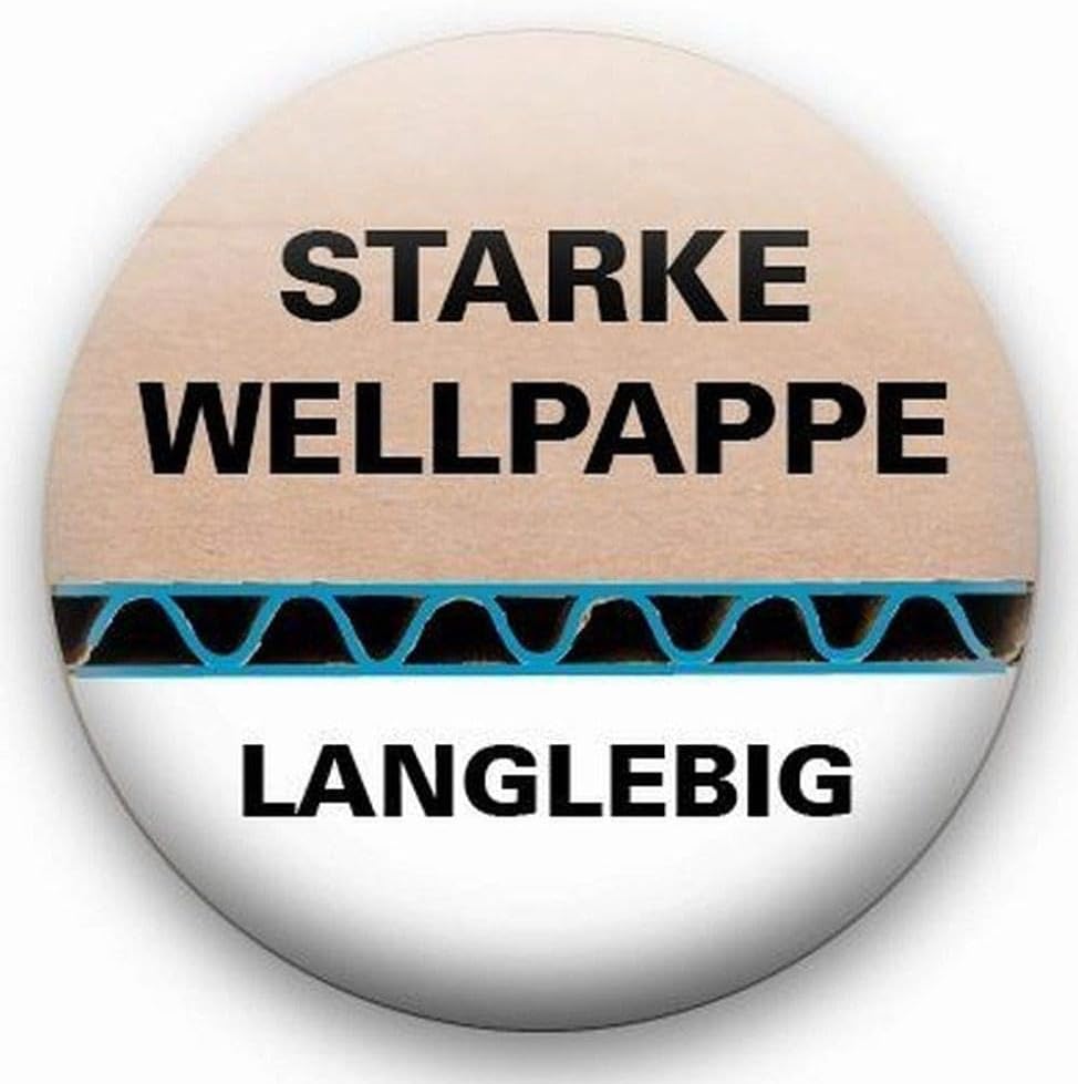 Elba Tric System 83527 Consolidated Container Maxi for Filling with Folders and All Types of Paper Pack of 6 Natural Brown
