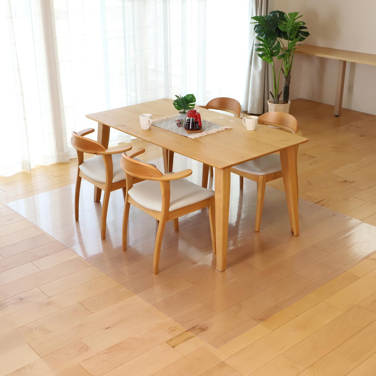 Amazon｜大島屋 ダイニングマット 撥水 クリアマット 180×240cm 防水 