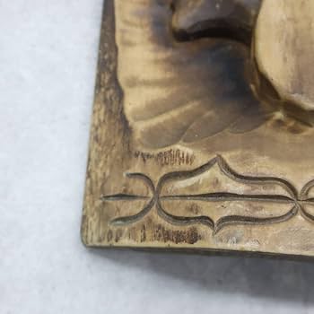 Amazon.co.jp: インテリアにアンティーク｜木彫り壁飾りアイヌ