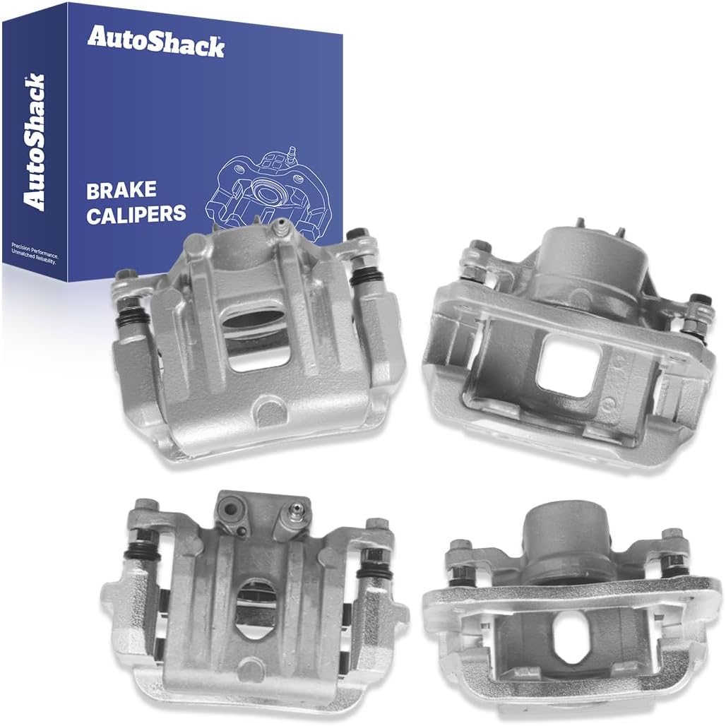 AutoShack Front & Rear Brake Calipers Replacement for 2011-2013 Kia Sorento 2010-2012 Hyundai Santa Fe 4-PC Set