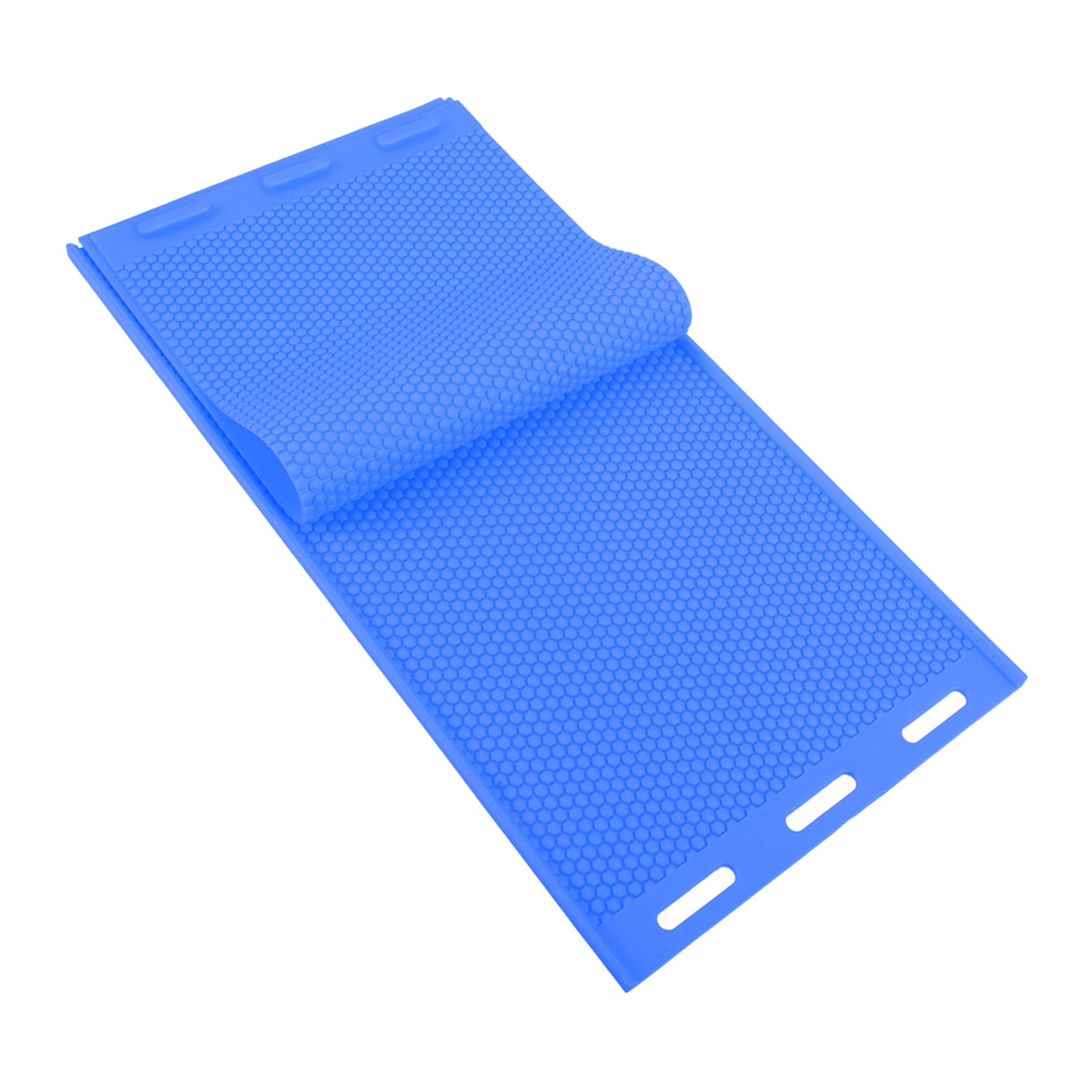Moule en Silicone pour Feuilles de Cire Alvéolée Bleue, Flexible