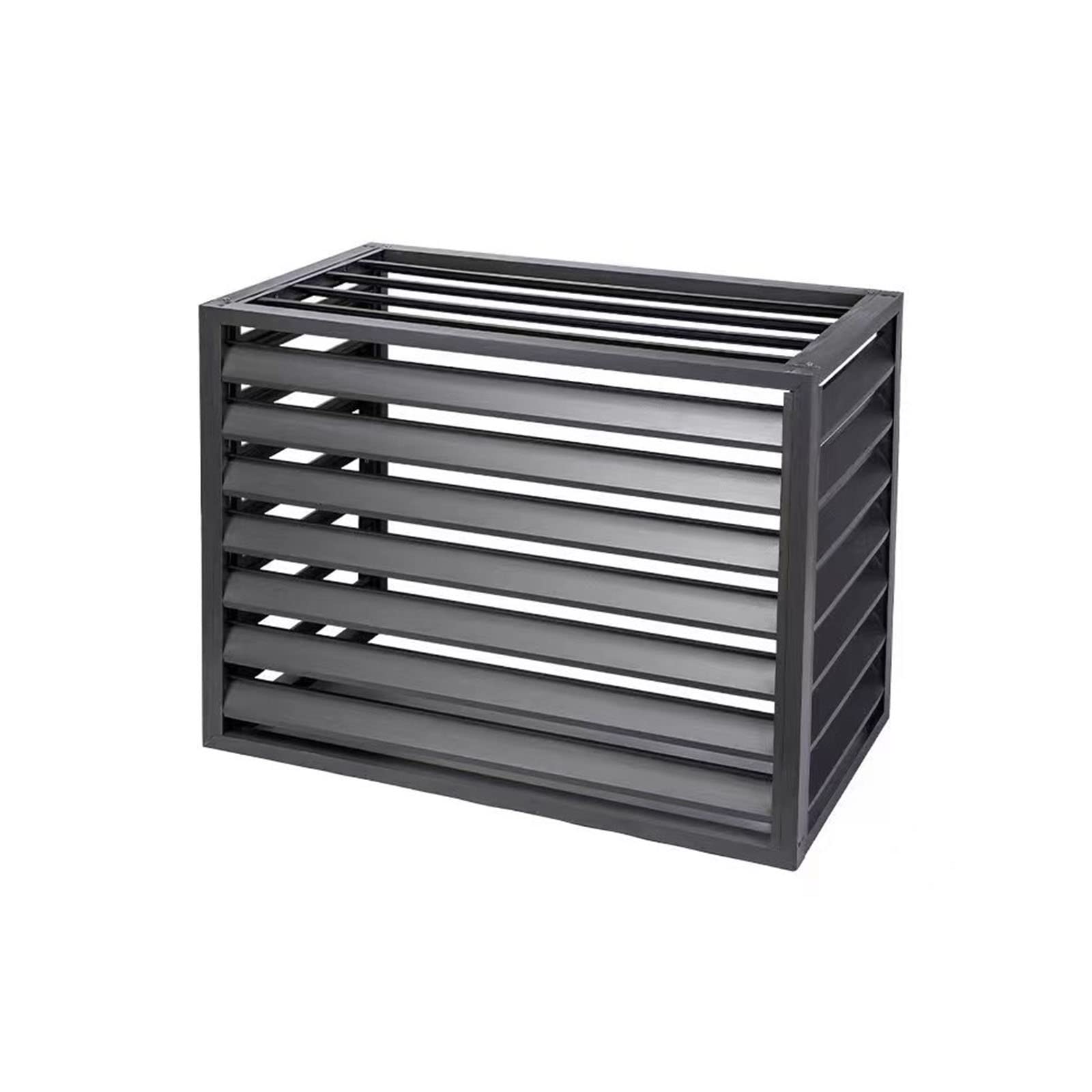 DCYEQRQ GAOBINGB Air Conditioner Fence,Outdoor Air Conditioner Rack, Fence to Hide air Conditioner, Anti-Theft Sturdy Aluminum AC Covers, Noise Reduction, Applicable to air conditione