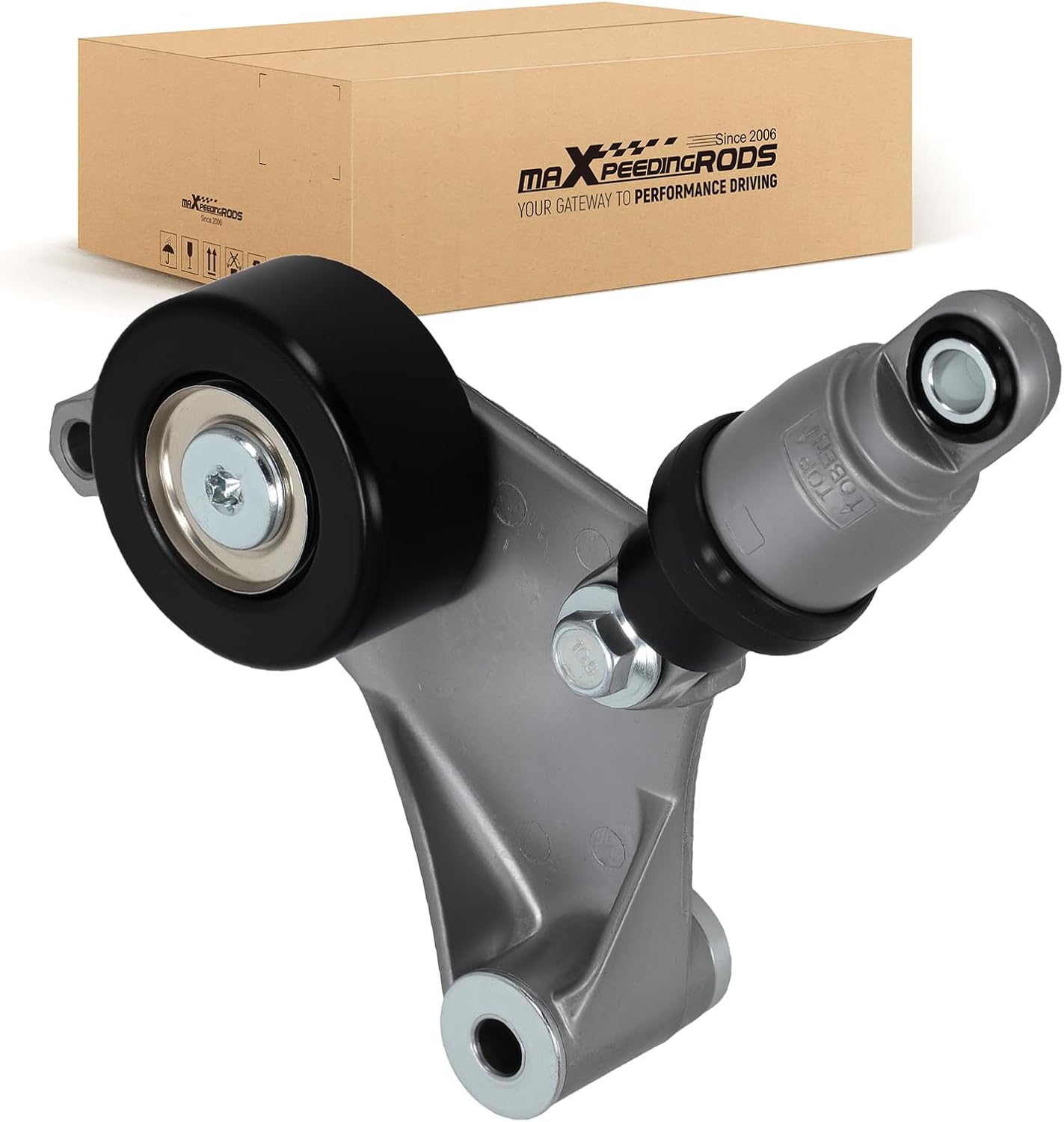 maXpeedingrod 38216 Belt Tensioner Assembly with Pulley for Toyota Camry 2002-2006 RAV4 2001-2005 Highlander 2001-2007 Scion tC 2005-2010 Solara 2002-2006 L4 2.0L 2.4L 166200W110 1662028010 1662028090