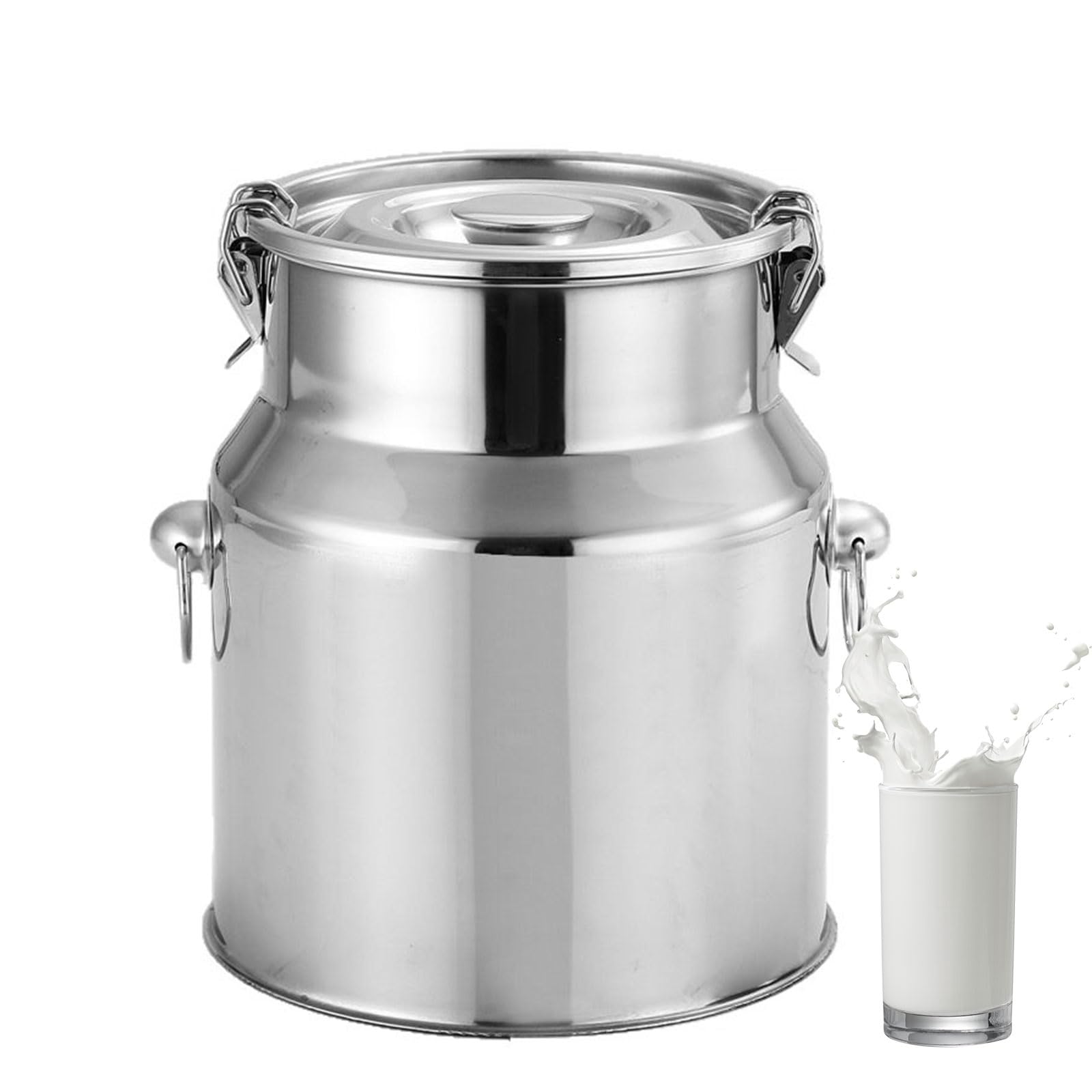 AIZYRLYR Milk Transport Can Sealed Milk Bucket with Lid, Oil Barrel Milk Jug Food Container for Farm Dairy, Kitchen Storage,11L 22x30CM