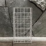 Blanc HYGIENIC Papierkorb FIX – Mülleimer, Drahtgitter-Abfallbehälter 50 Liter, zum Hängen oder Stellen, faltbar, Weiß