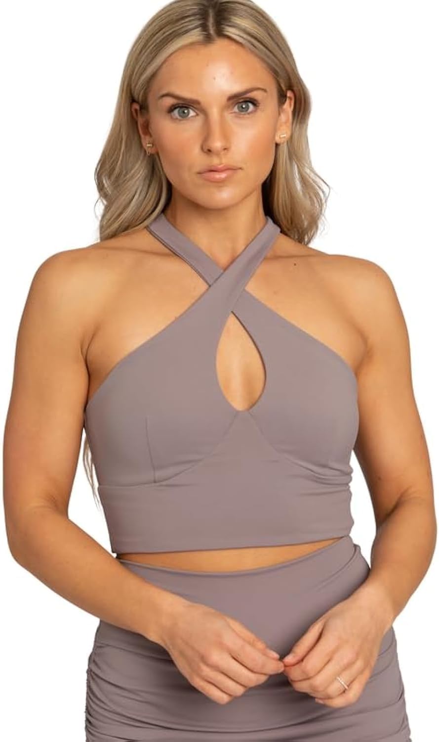 GOLD HINGE Cross Over Yoga Top