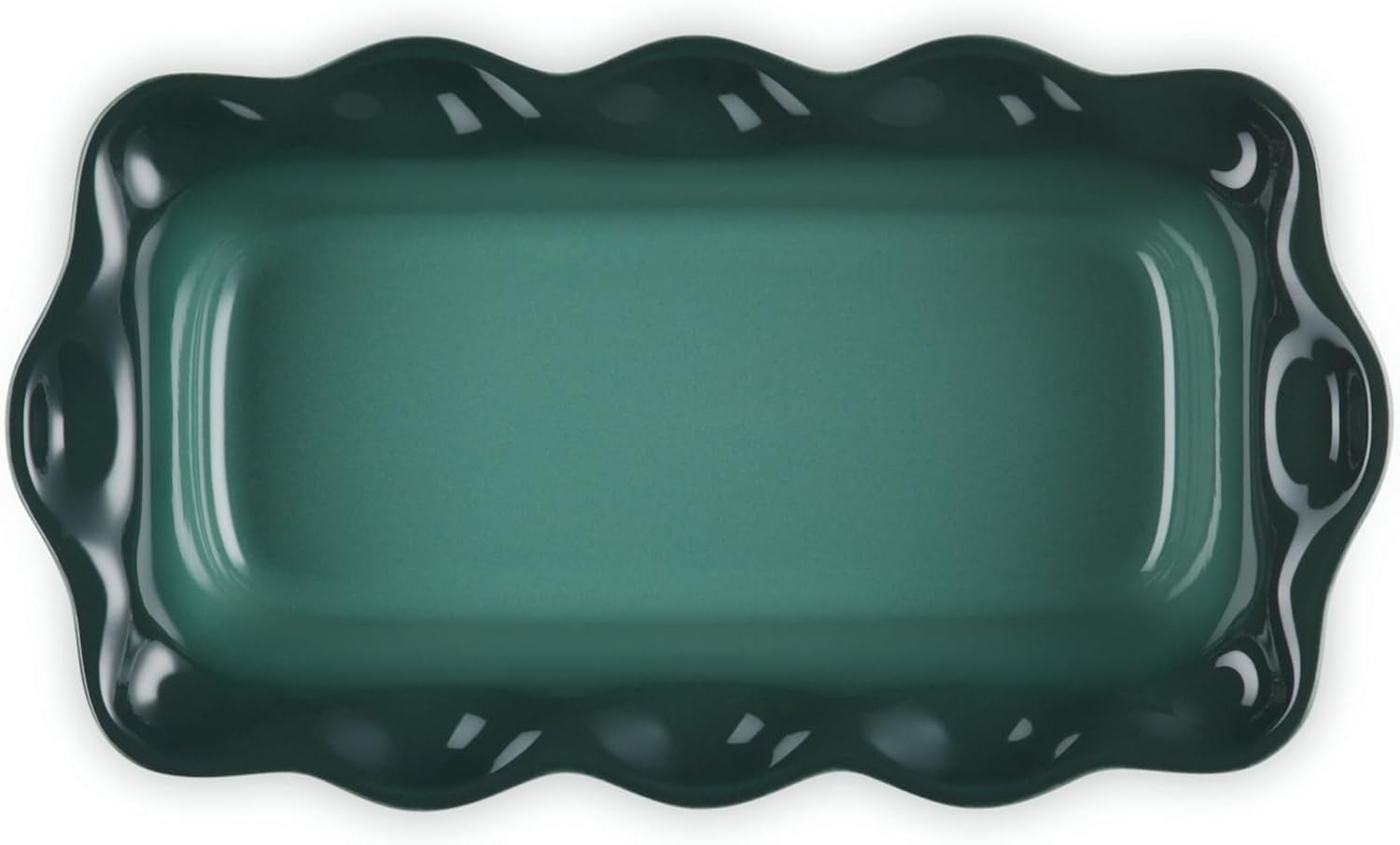 Le Creuset Stoneware Heritage Fluted Loaf Pan, 9", Artichaut