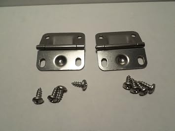 Coleman Replacement Cooler Hinges (2-Pack) Stainless Steel 2 Steel Hinges & 8 Mounting Screws to Repair Coolers