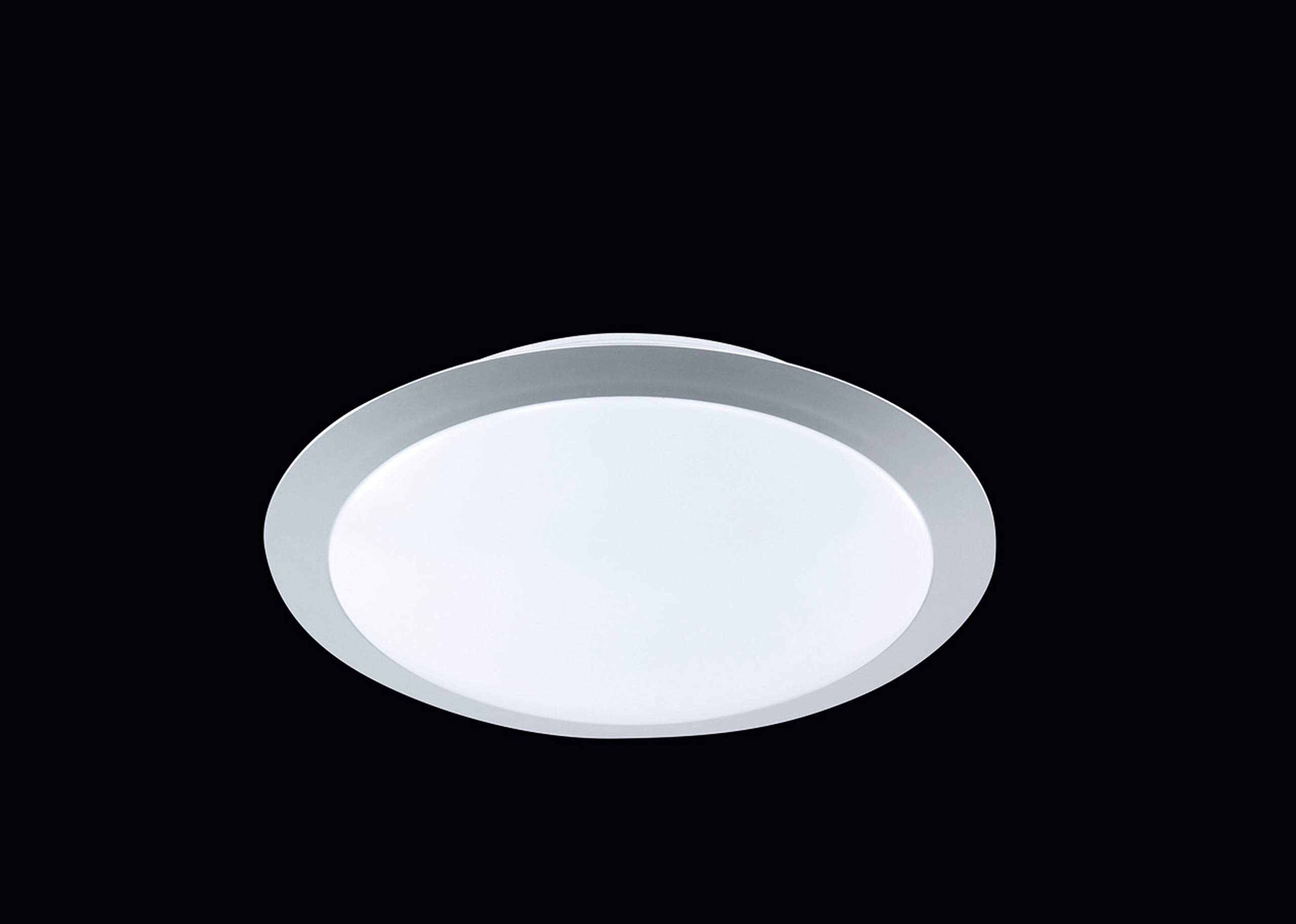 Trio Leuchten LED-Deckenleuchte titanfarbig, Kunststoff weiß, inklusive 1x 9W LED, ø 30 cm 626510987