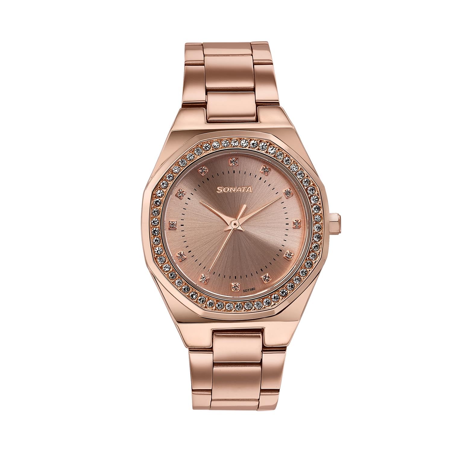 sonata Jashn with Quartz Analog Rose Gold Dial Rose Gold Strap Women's Wedding Watch - 87121WM02-picture-12