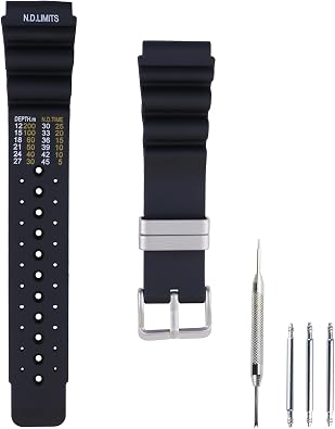 20mm22mm24mm Mens silicone watch strap buckle accessories compatible with Citizen Outdoor Sports waterproof rubber watch band wristband bracelet for women