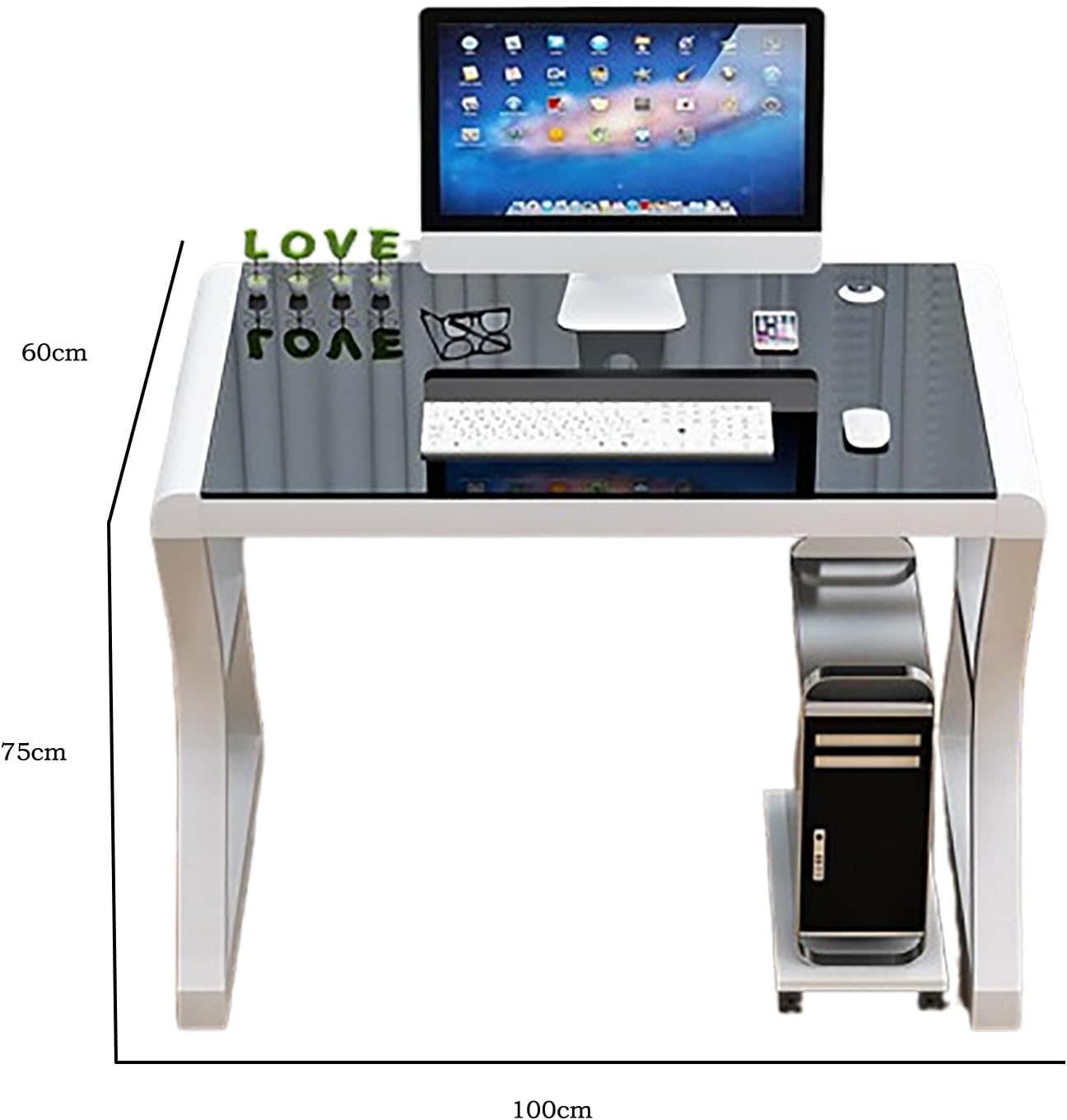 パソコンデスク 多段階調節ホルダー付き学習机 いくつのPC設備同時使用可能