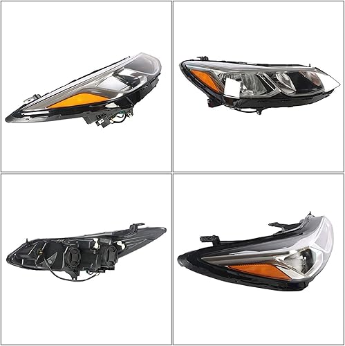 Miniatura 4 de LABLT Conjunto de faros delanteros de repuesto para Chevrolet Chevy Cruze 2016 2017 2018 2019 lado del pasajero faro delantero halógeno sin LED D R