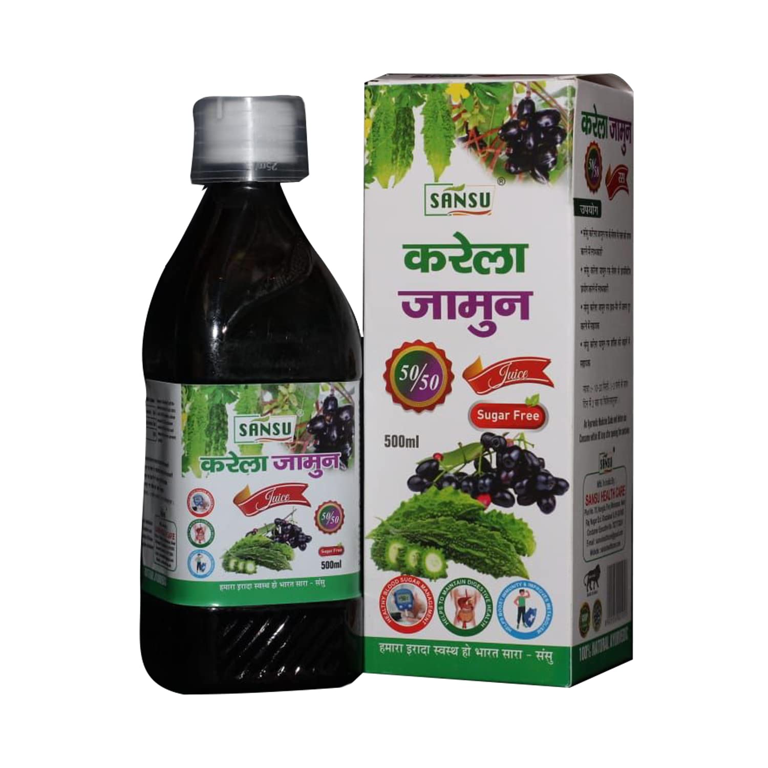 Karela Jamun Ras 500 ml 100% Natural