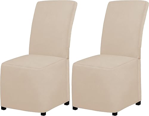 Easy-Going Funda para silla de comedor, funda sólida para silla de comedor, de longitud completa, para cocina, hotel, fiesta, boda, ceremonia