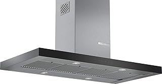 Bosch Serie- 4 Island hoods 90 cm 800 m3/hr Stainless steel Chimney (DIB098G50I, 3 Baffle Filters, Steel/Silver)