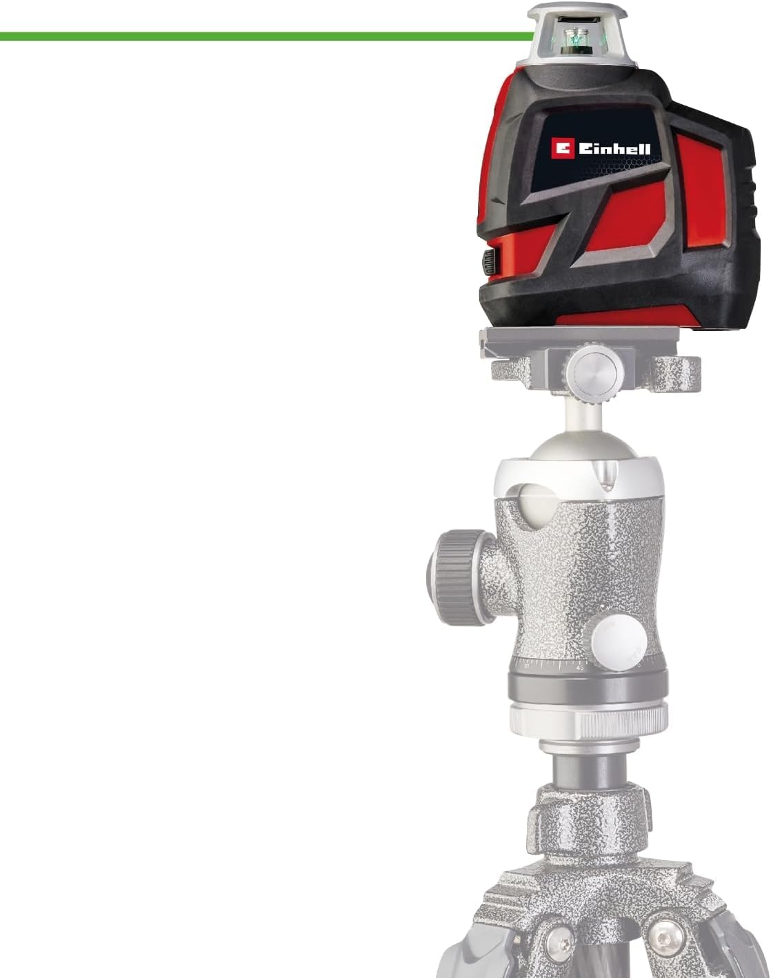 Einhell Kreuzlinienlaser TE-LL 360 G (selbstnivellierend, horizontale/vertikale grüne Laserlinien, digitale Wasserwaage, 1/4" Stativgewinde, inkl. Tasche & Wandhalterung)