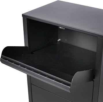 41.3 Inch Extra Large Parcel Drop Box with Lock | Galvanized Steel with Rust & Weather Resistant Coating|Freestanding|Ideal for Home Office Apartment & Curbside Delivery
