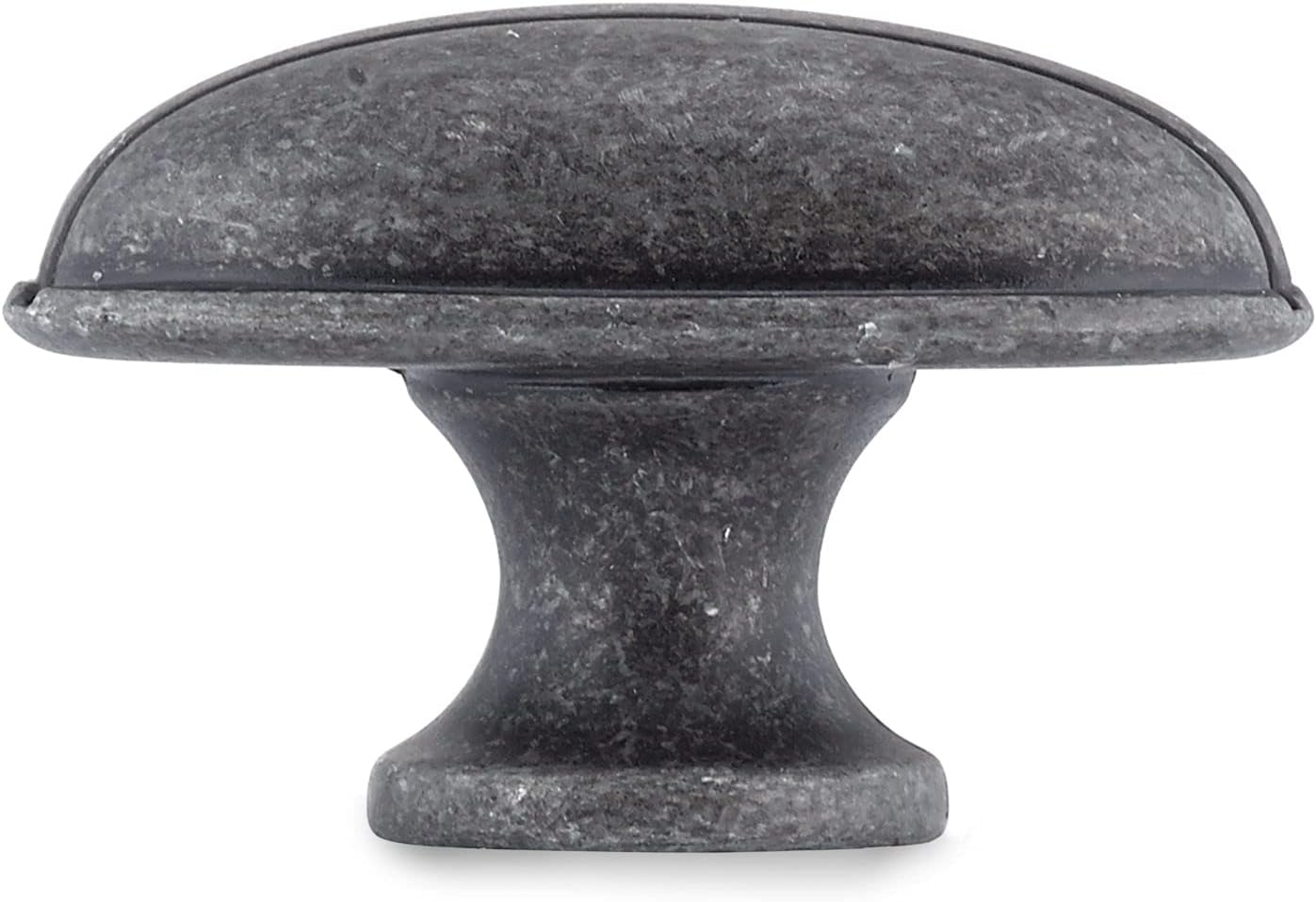 Side view of Richelieu Hardware BP391299903 Chaillot Collection Cabinet Knob, showing its projection.