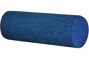 Bolster Pillow Covers: Tinbolunce Color-Fast Neck Cylinder Cushion Slipcovers for Ease