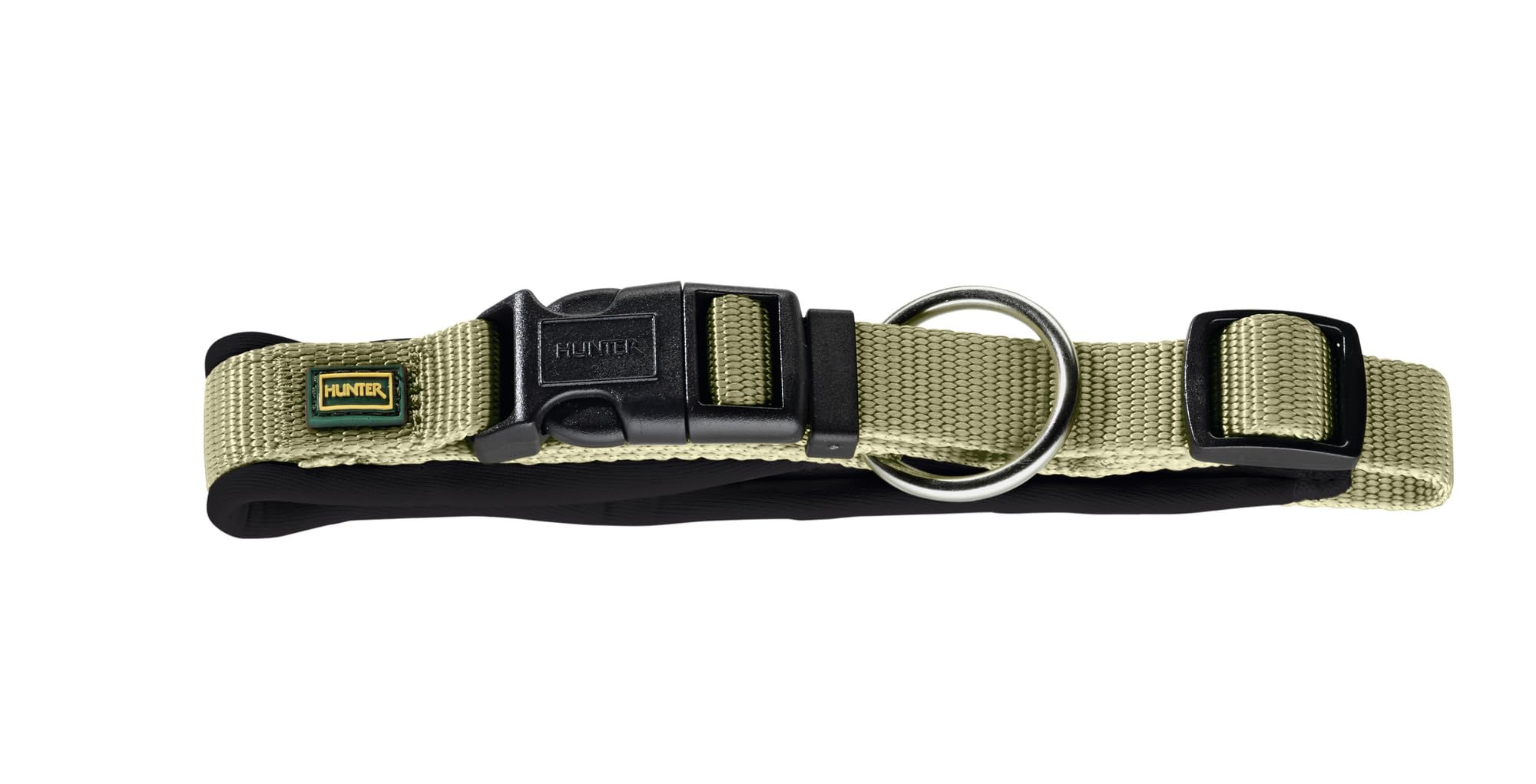 Collare HUNTER Neopren Vario Plus 30-35 Cm &ndash; 15 Mm Nylon Marrone E Neoprene Caramello