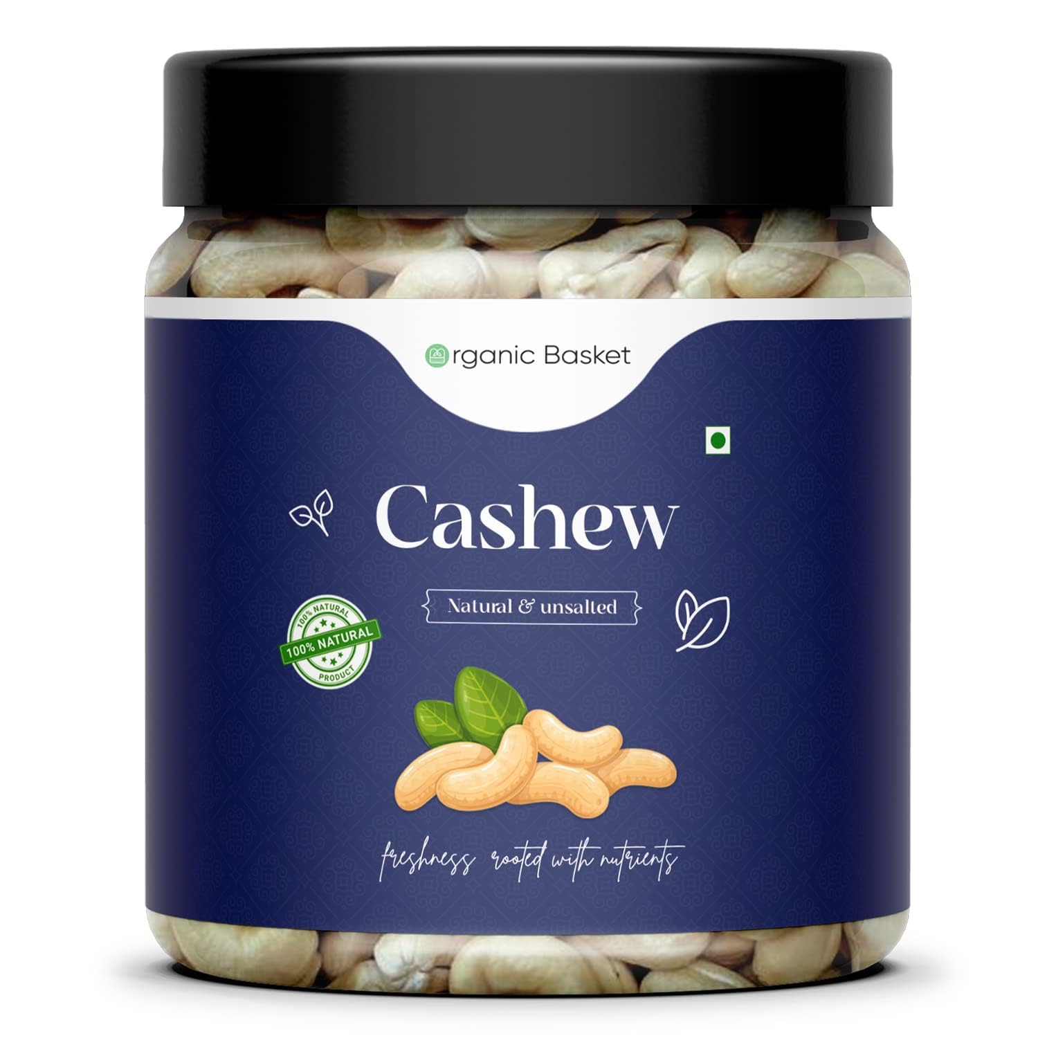 Organic Basket Raw Cashews | kaju | Premium Whole Cashews | Whole Crunchy Cashews 1 Kilograms (Jar Pack). (B0CW1RDBXV) Amazon Price History, Amazon Price Tracker