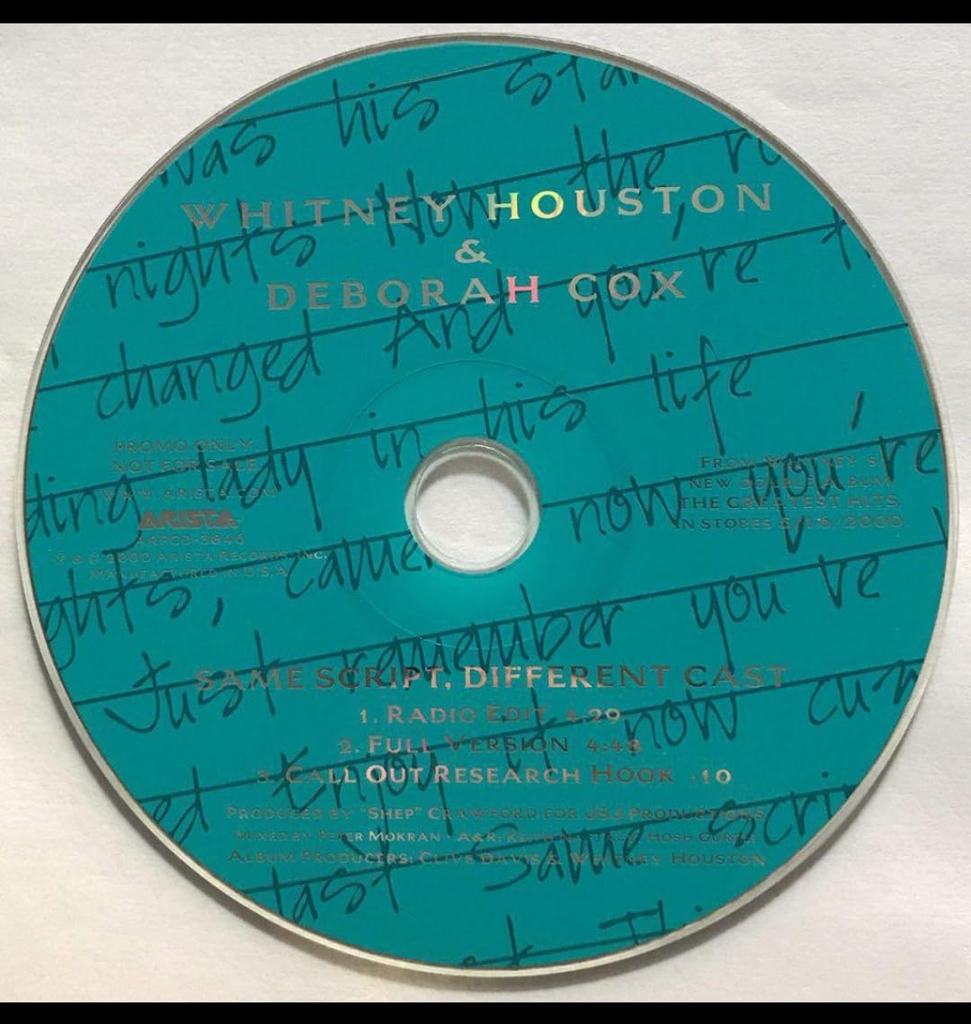 Deborah Cox,Whitney Houstonホイットニー・ヒューストン Whitney Houston & Deborah Cox - Same Script, Different Cast