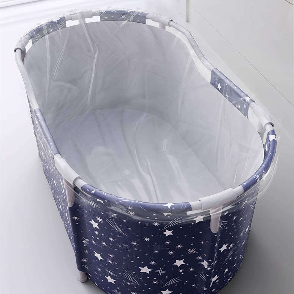 Botte Blarge Pieghevole con Telaio Vasca da Bagno Pieghevole Portatile con Coperchio Vasca da Bagno Pieghevole Doppia Vasca da Bagno ad Angolo Indipendente Secchio da Bagno