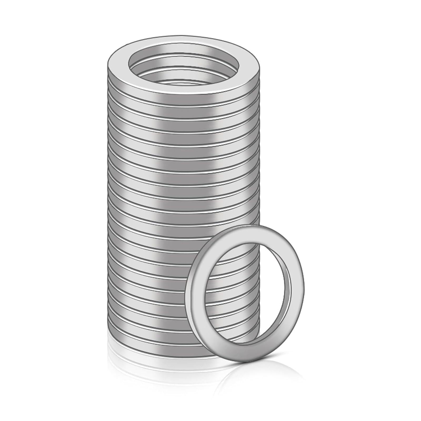 Apglsxy 100Pcs Stainless Steel Flat Washers 1.5Mm Thickness Suitable For Secure Fastening In Construction Construction And Repairs Stainless Steel Washers