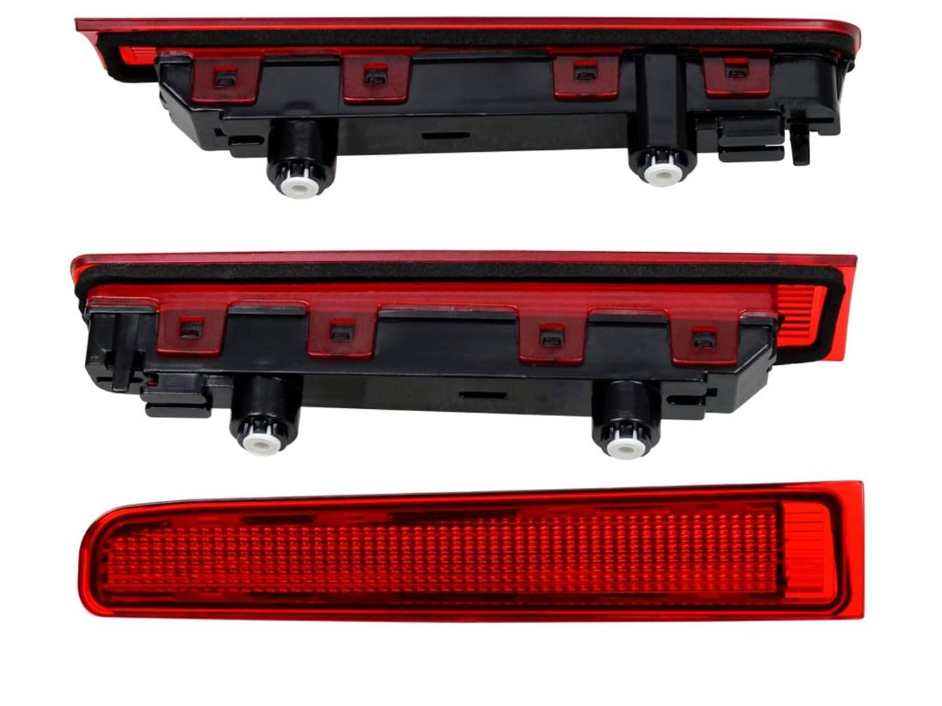 HZ-DESIGN Bremslicht 3. Bremsleuchte für Flügeltüren in Rot Links + Rechts Oben passend für VW T5