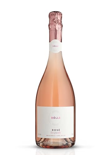 BOLLE Vino espumoso rosado 0.5% sin alcohol, bajo en calorías, vegano, sin gluten, 26.4 fl oz (25.4 fl oz)