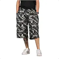 Bermuda Cargo Unissex Skate Casual Larga 6 Bolsos