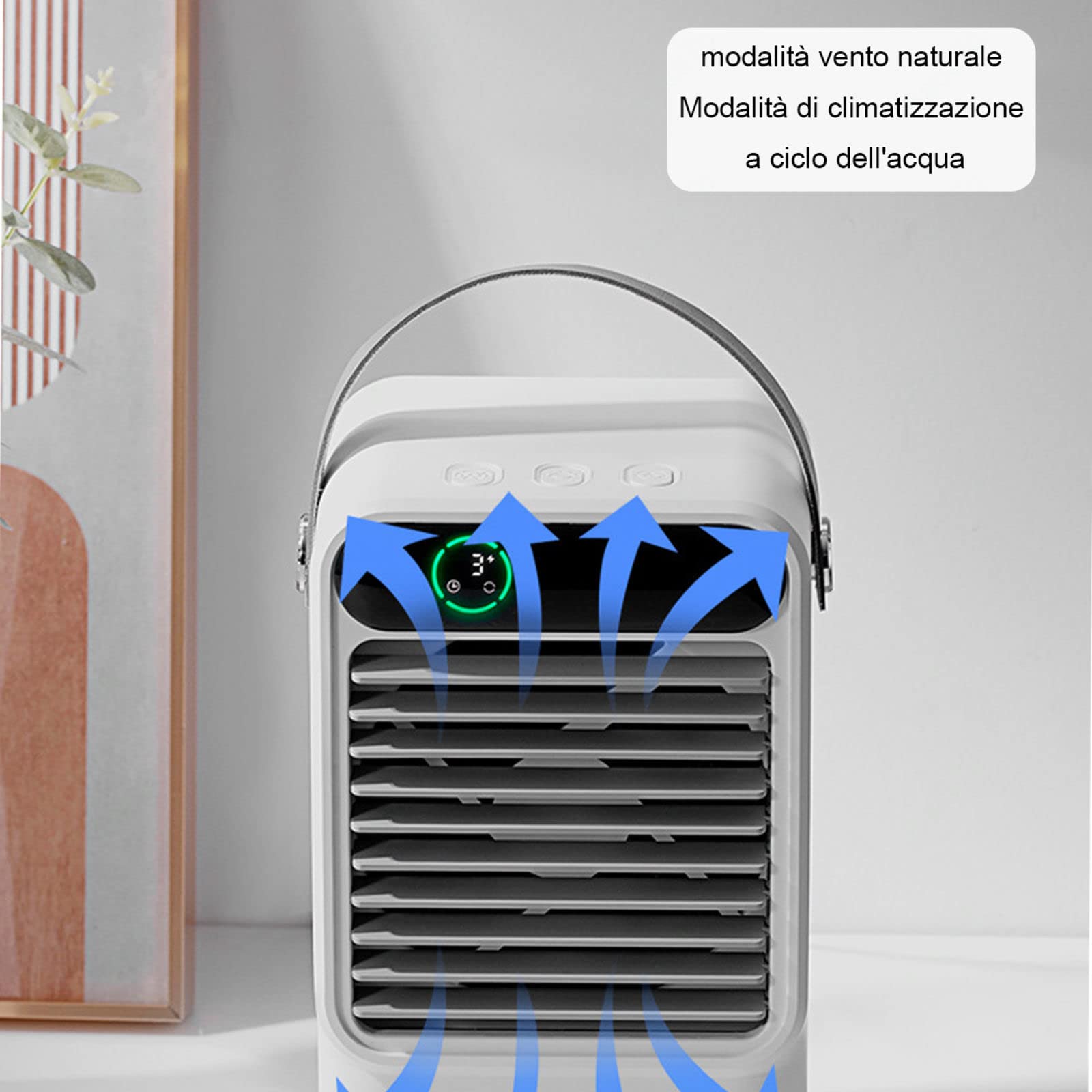 Condizionatore Portatile Senza Tubo Offerte USB con Maniglia Condizionatore Portatile Leggero Silenzioso Solido per Casa,Piccolo Ufficio