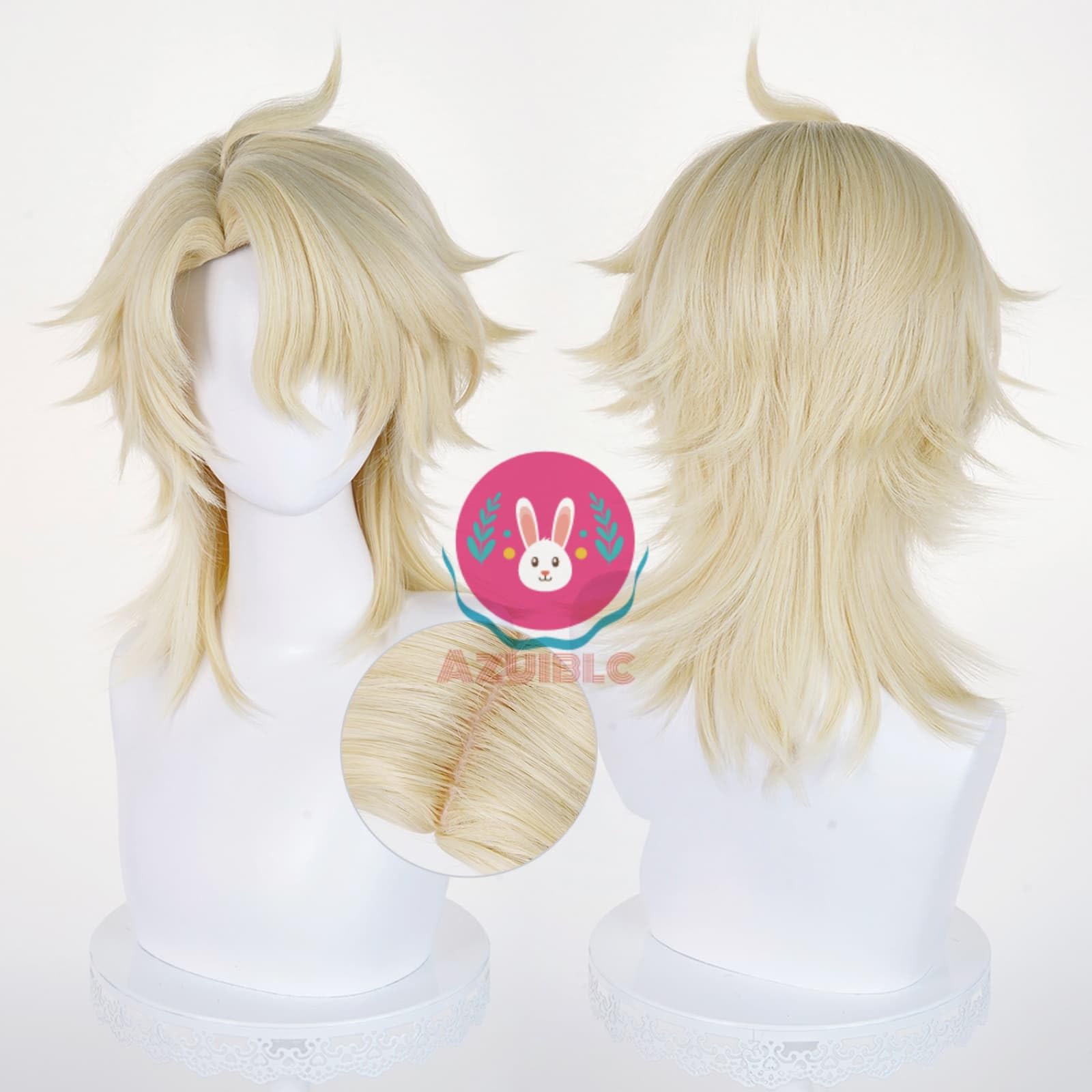 Amazon.co.jp: 【Azuiblc】原神 ファルカ 大団長 コスプレ ウィッグ