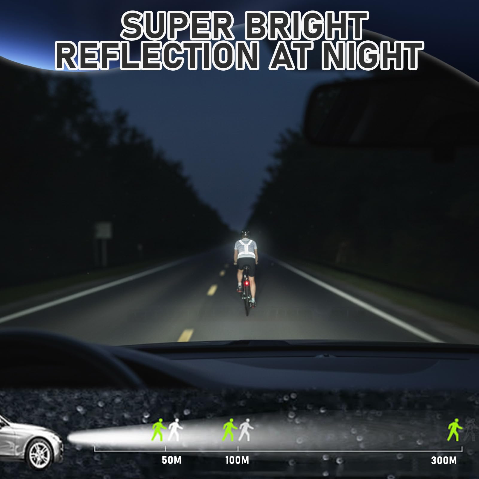TaimeiMao Gilet Riflettente Riflettente a LED, Regolabile Gilet Riflettente di Sicurezza a LED Ricaricabile Tramite USB